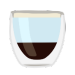 a graphic of an americano a Black or White Espresso based long coffee simply served.