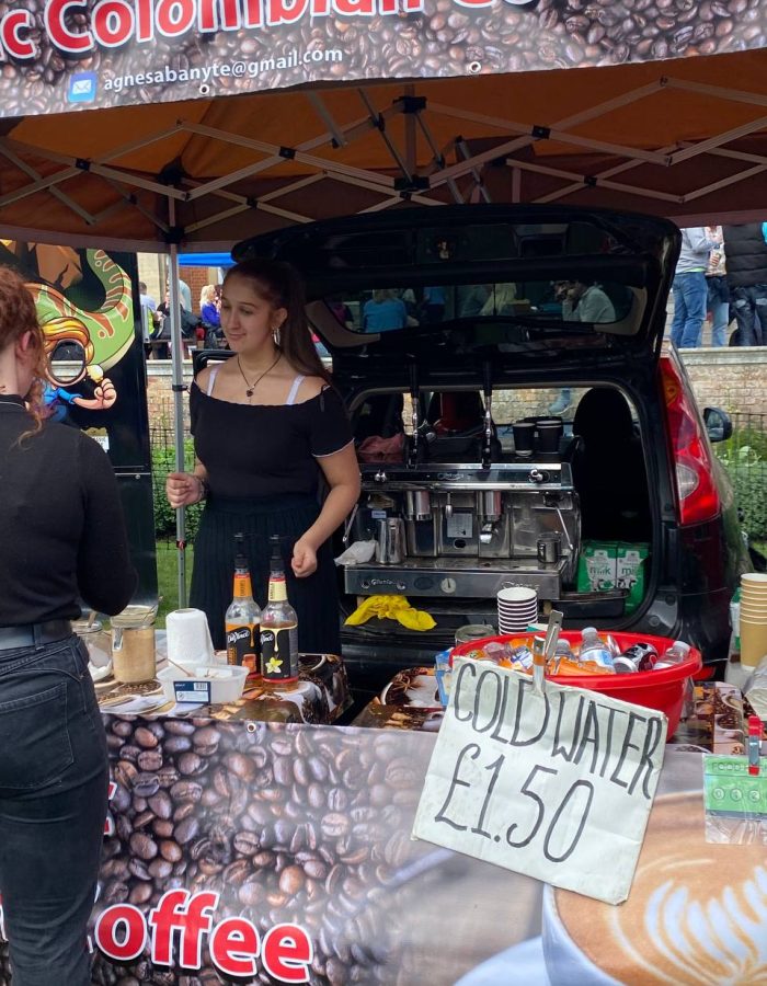 Bob our Coffee Car for Quality Coffee For You at Bracknell New Town, Festival of Food and Music in 2023