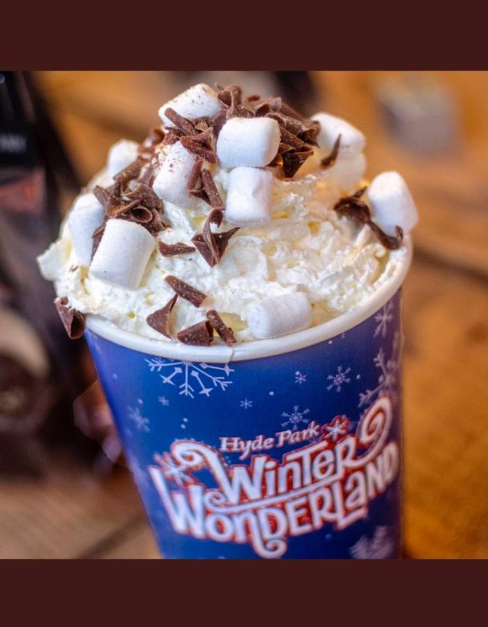 Hot Chocolate made by Quality Coffee For You at Winter Wonderland Hyde Park 2021-2022