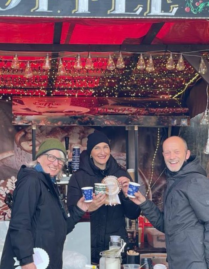 Quality Coffee For You receiving Award for excellent customer service in Winter Wonderland, London, Hyde Park -2021/2022